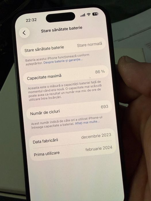 Iphone 15 pro 256gb black