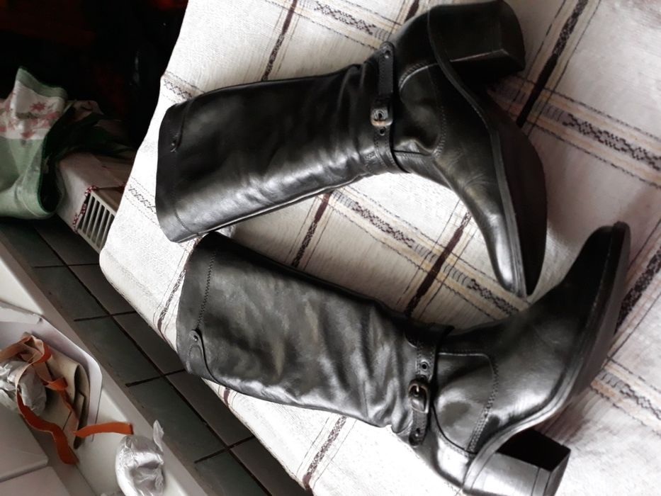 Cizme maro piele naturala