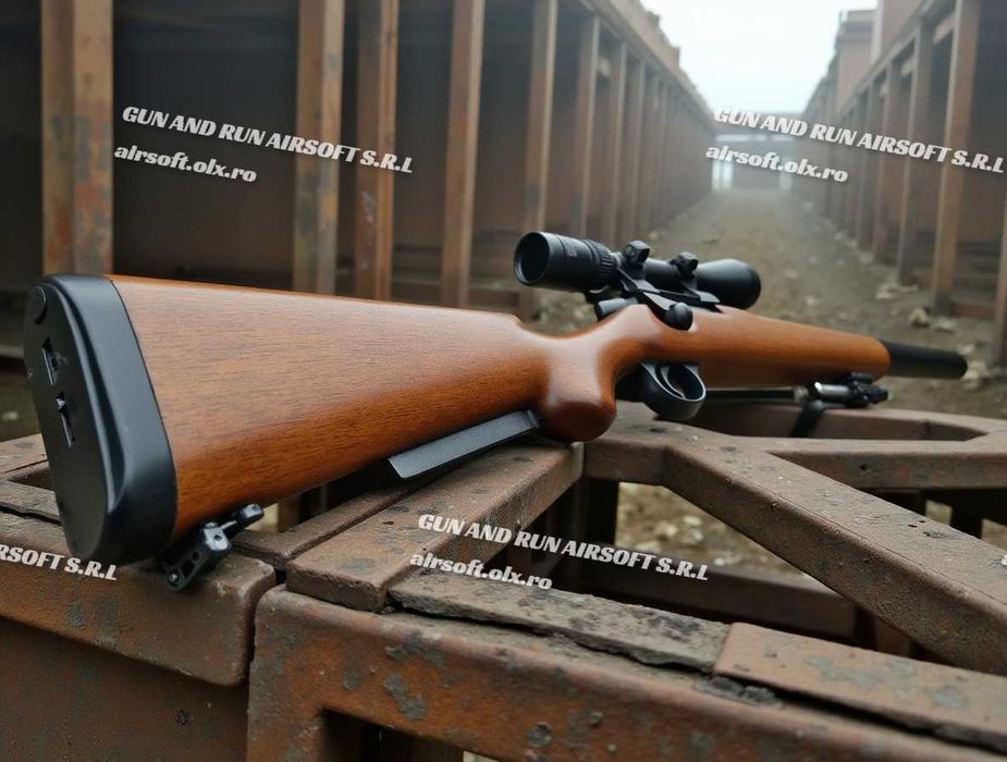 PUSCA (CU LUNETA OPTICA) ~ Arc Modificat 5 JOULI! Manuala !! ~ Airsoft