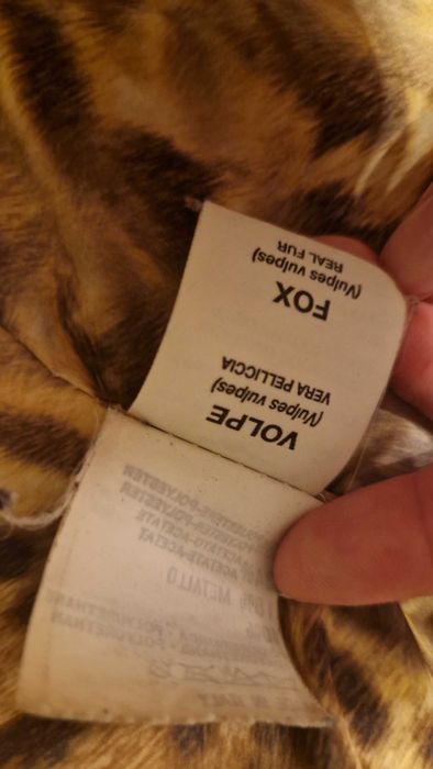 Дамско яке на италианската марка МОНА ЛИЗА,кожени акценти и меден цвят