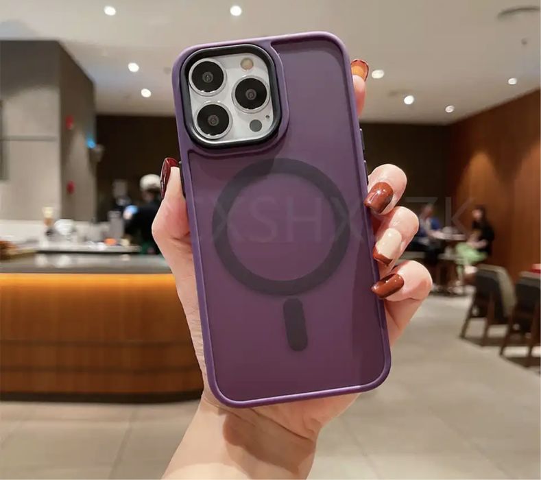 Iphone 12/13/14/15/16/17 PRO MAX AIR PLUS Husa Magsafe Spate Mat Fin05