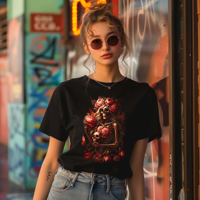 Дамски тениски с черепи, скелети