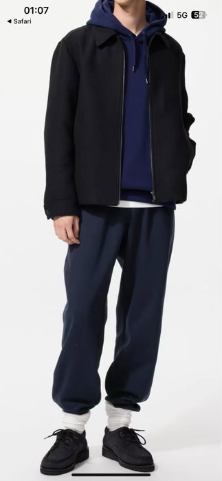 Uniqlo Мужские джоггеры heattech флис