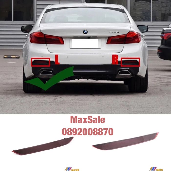 Светлоотразител рефлектор задна броня BMW G30 бмв серия 5