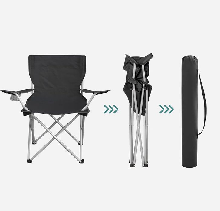 Комплект от 2 сгъваеми къмпинг стола