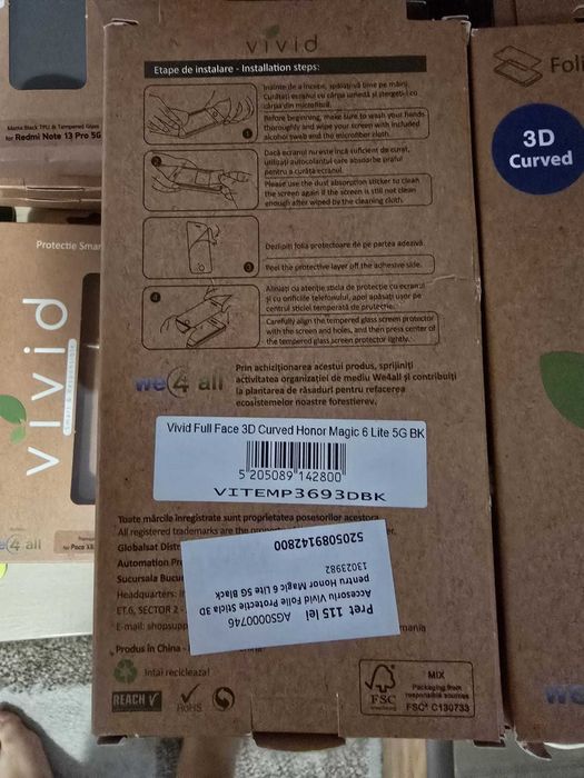 Lot accesorii telefon NOI — 186 buc, huse + folii Honor/Xiaomi/Samsung/Motorola