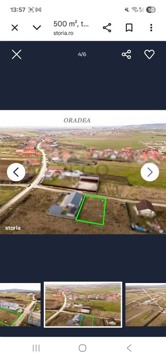 Ocazie !Vând teren cheriu cu proiect sat cheriu 5 km oradea