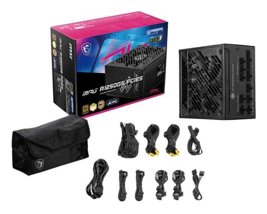 Топовая блок питания от MSI - A1250GS 1250W 80+Gold