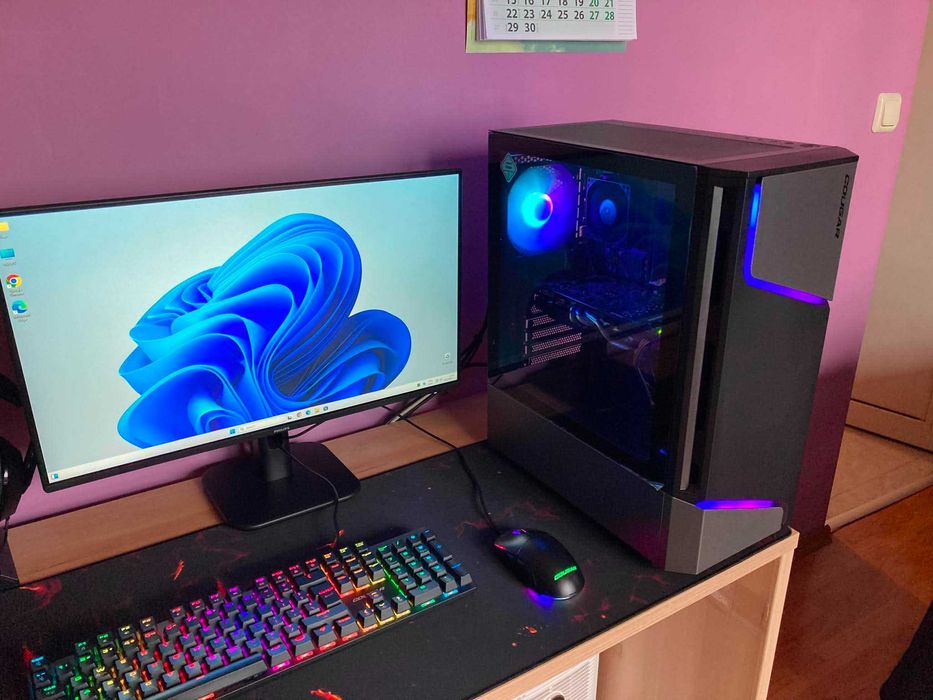 Геймърски компютър AMD 6x3,5 GHz, NVIDIA GTX 660, 16GB RAM, SSD, HDD, Windows 11 Pro