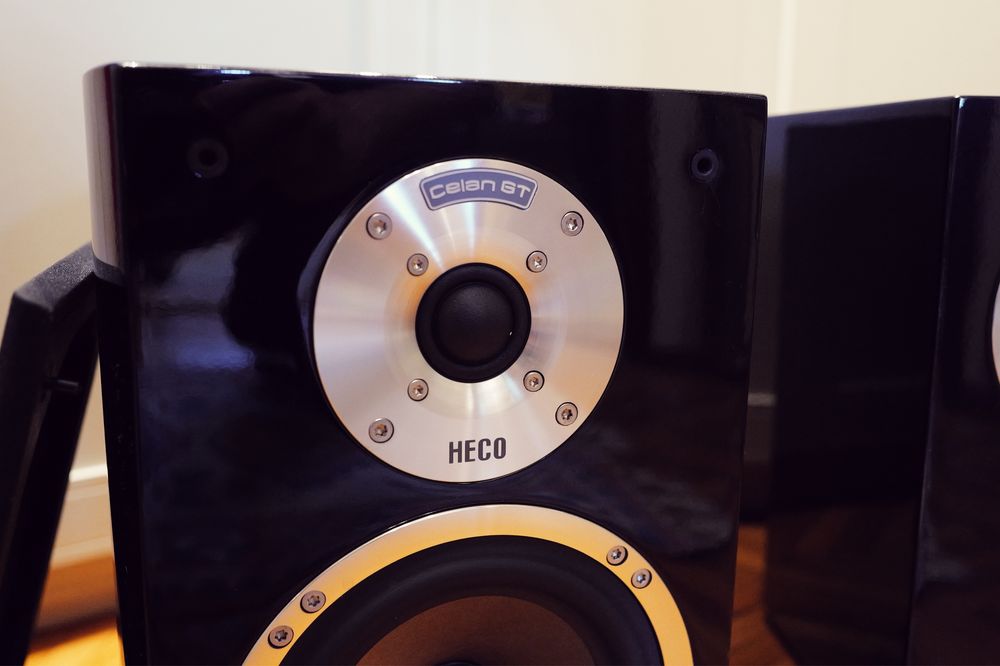 Boxe HECO Celan GT 302 Black gloss Top sunet superb highend biwire