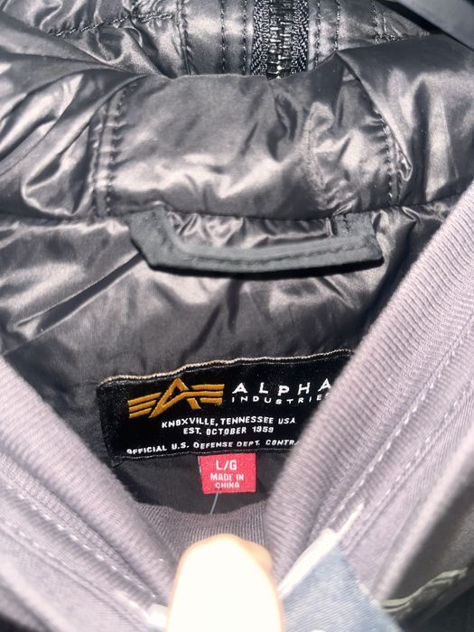 alpha industries куртка зимняя