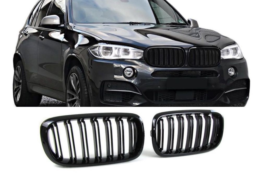Двойни Решетки Бъбреци BMW X5 X6 F15 F16 – Черен гланц - НА СКЛАД!!