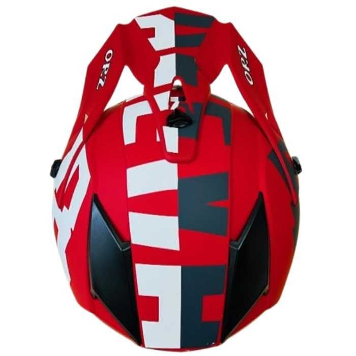 Кросова каска, за мотор, Атв, Вело, Гланц, Червено