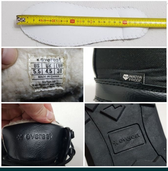 Ghete iarnă EVEREST TCS Waterproof, cizme zăpadă, vânătoare, nr. 38 EU