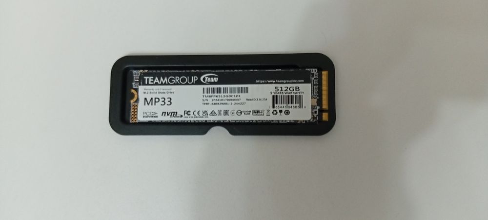 SSD диск, б/у teamgroup mp33 512g nvmeb