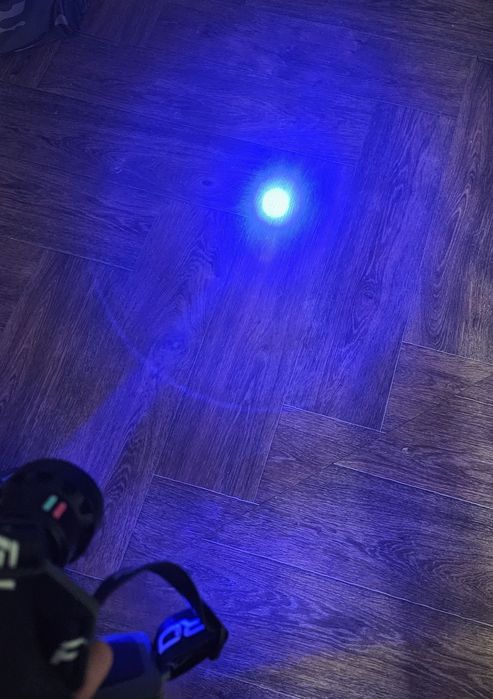 Lanterna Frontala PRO FL cu Lumina Alb / Albastra, 2 Acumulatori  NEW