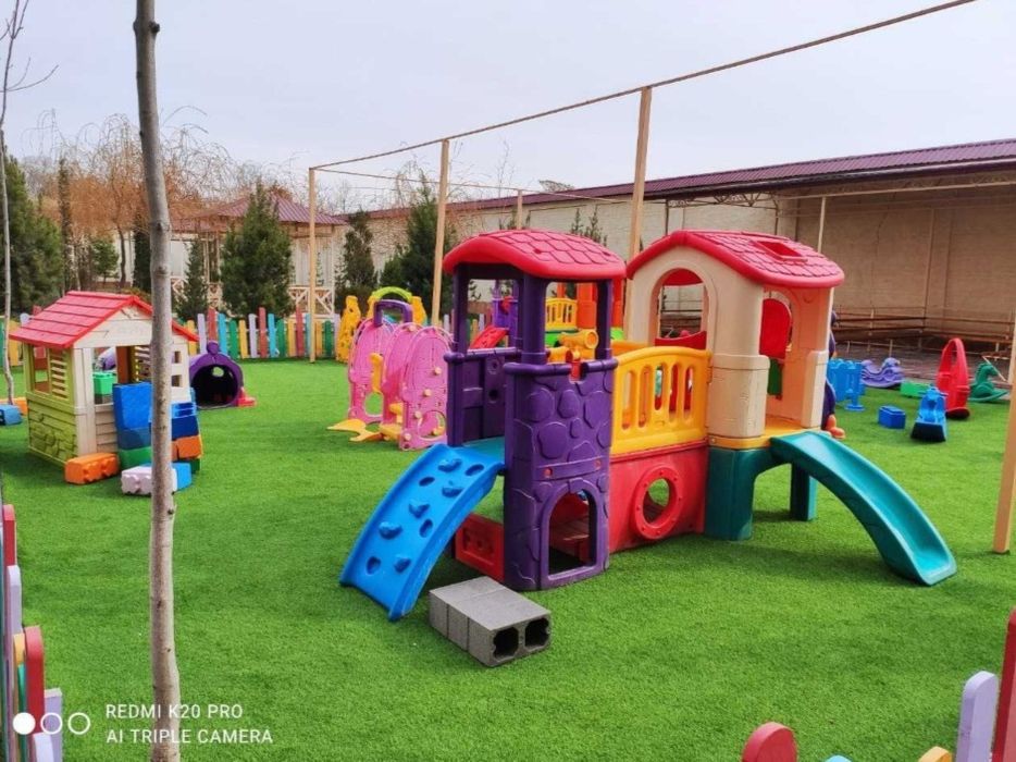 Suniy gazon VA zabor o'rnatish