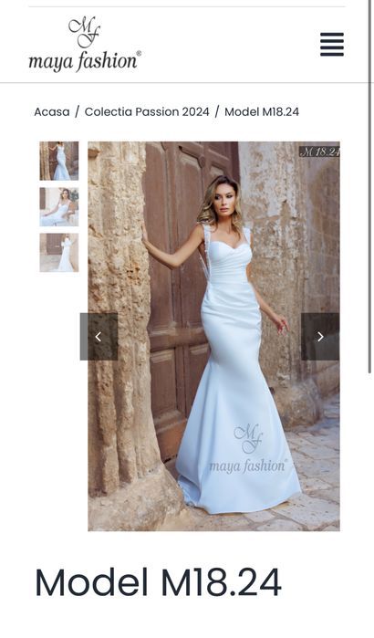 Rochie de Mireasa (tip Sirena) Maya Fashion - M18.24