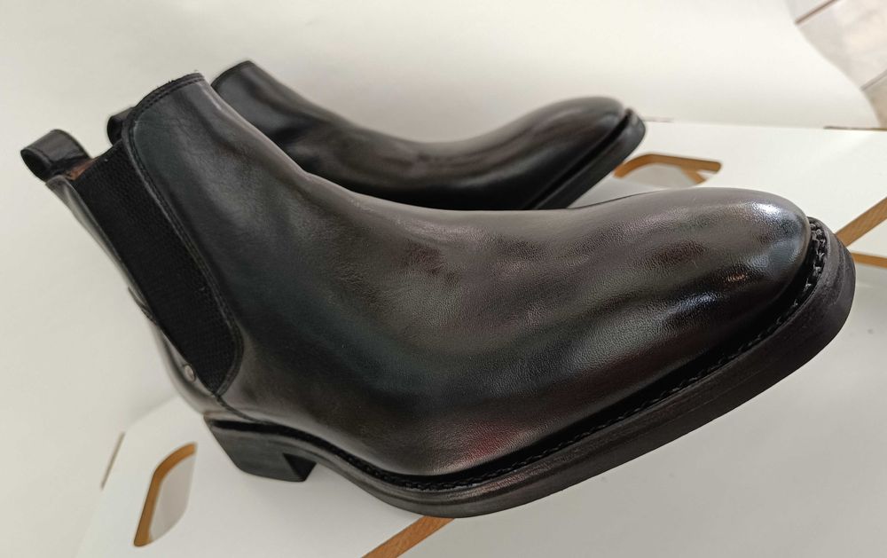 Ghete chelsea 44 45 lucrate manual Senator NOI piele naturala