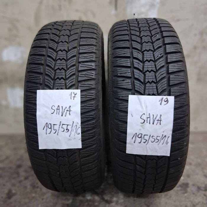2×195/55/16 M+S.SAVA.Stare excelenta.