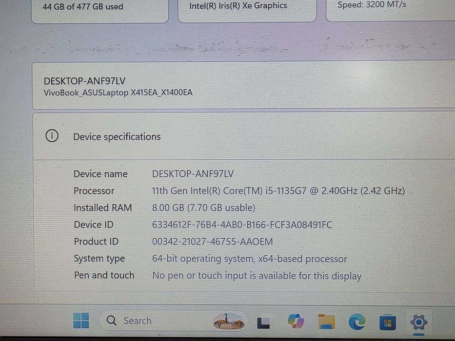 Asus VivoBook X1400E - KLI Amanet