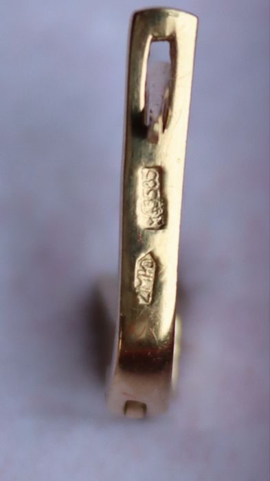 Золотые серьги 583пр