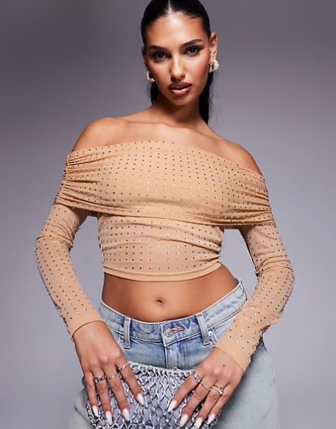 Топ блуза ASOS с камъни