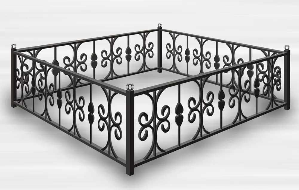 Оградка металлическая