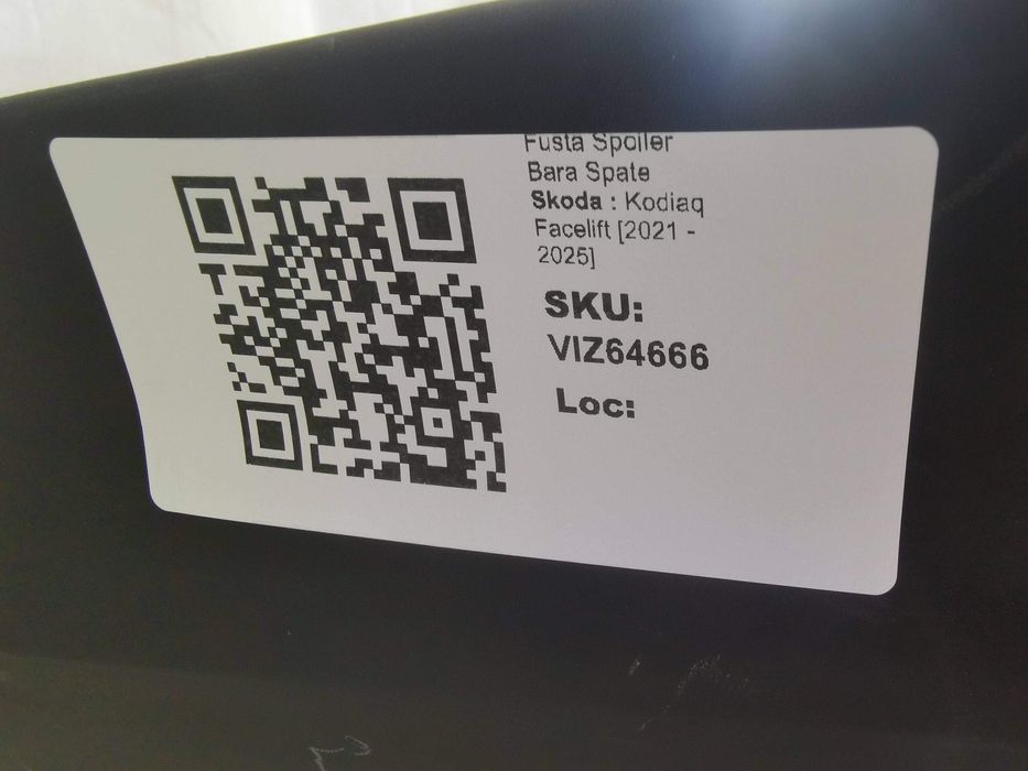 Шкода Кодиак / Skoda Kodiaq Оригинален заден броня спойлер в добро със