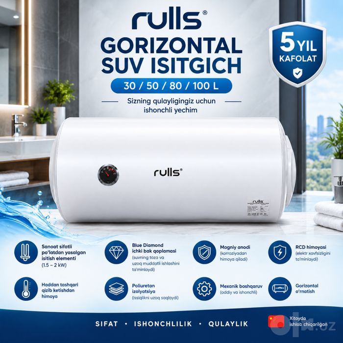 Rulls ariston 3 yil kafolat