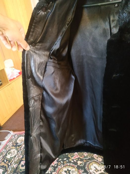 Шуба мужская мутон.