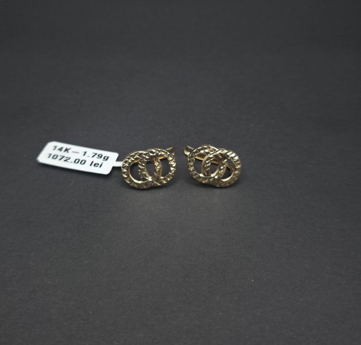Bijuteria Royal cercei aur 14k 1.79 gr