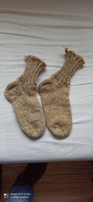 Плетени вълнени чорапи