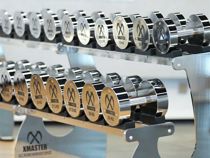 Гантели фиксированные хромированные 2.5 до 50кг