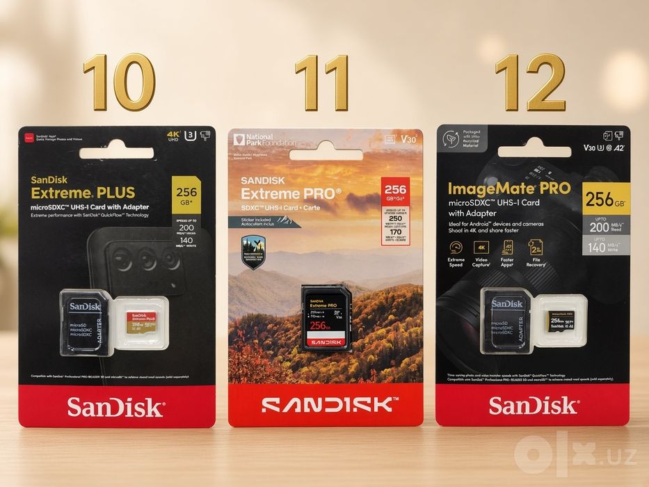SanDisk Extreme Micro sd Imagemate PRO 4K, U3, V30, A2  250 - 170 MB/s