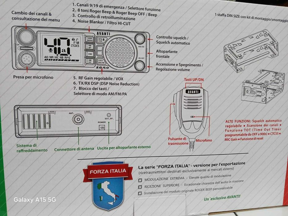 Statie radio CB Avanti Zano