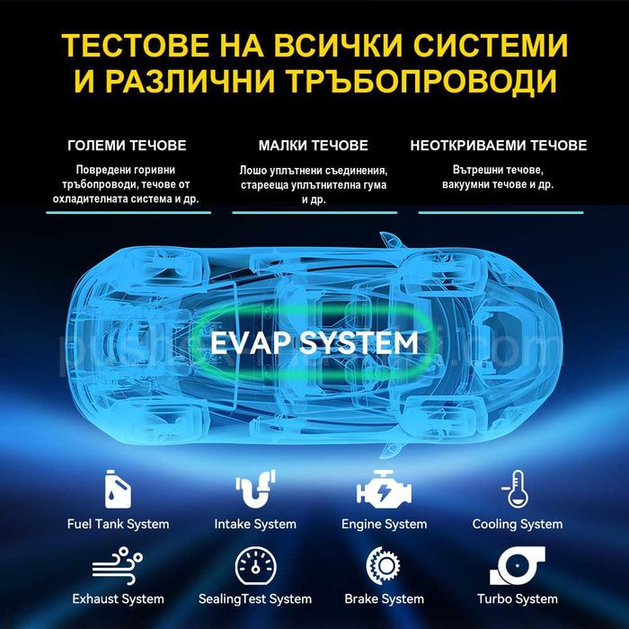 Тестер за откриване на течове, пушек машина XRD-301S