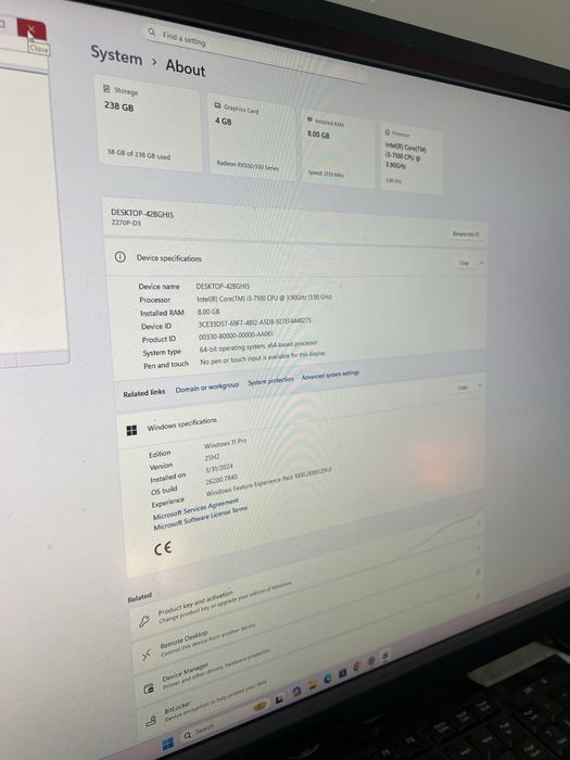 Pc complet i3 gen 7