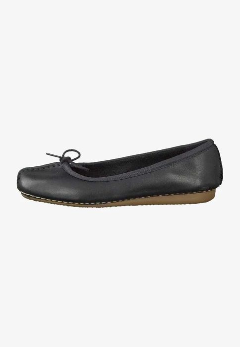 Balerini dama Clarks Unstructured negrii, noi, marimea 38.5, piele