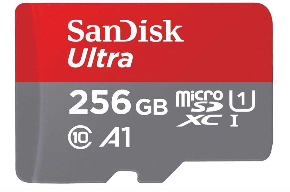 Sandisk картa памет 256GB или 512GB + SD адаптер