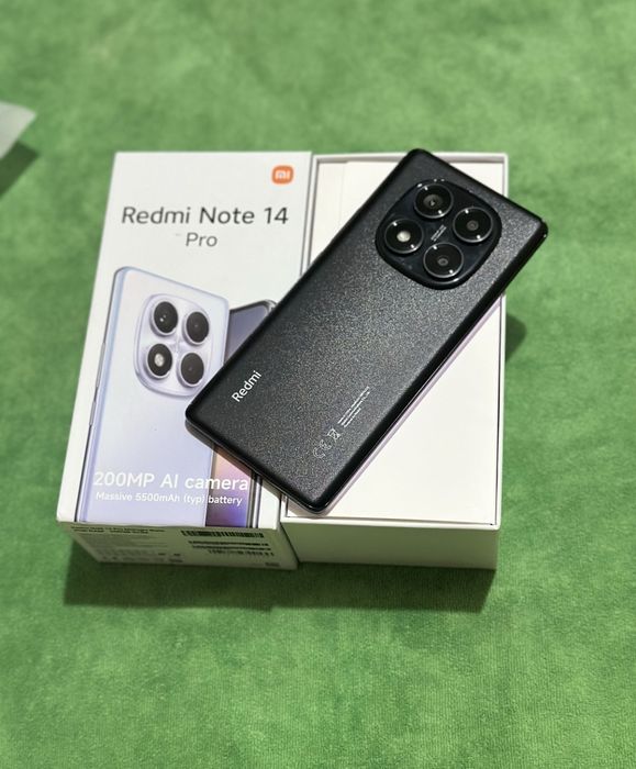 Redmi note 14 pro qora rangda 8/256