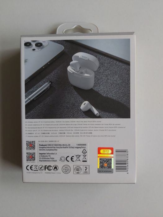 Căști wireless cu cutie de încărcare