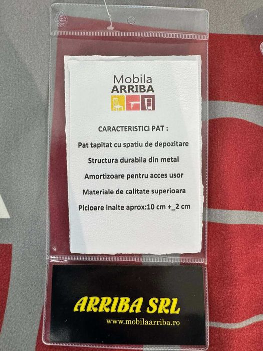 Vand pat cu tot cu saltea 180x200