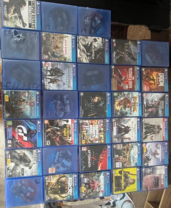 Диски для консоли Playstation 4