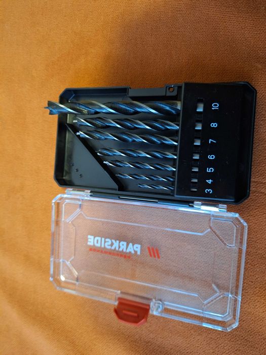 Set de 7 burghie pentru lemn, Parkside