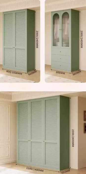 Цветной шкаф для одежды/Kiyimlar uchun rangli shkaf/Eshikli shkaf
