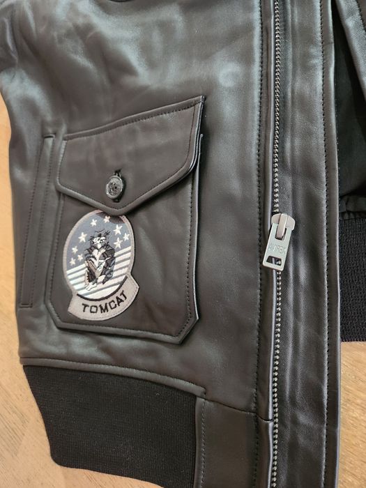 Geaca pilot aviator din piele AVIREX, model G 1, US Navy