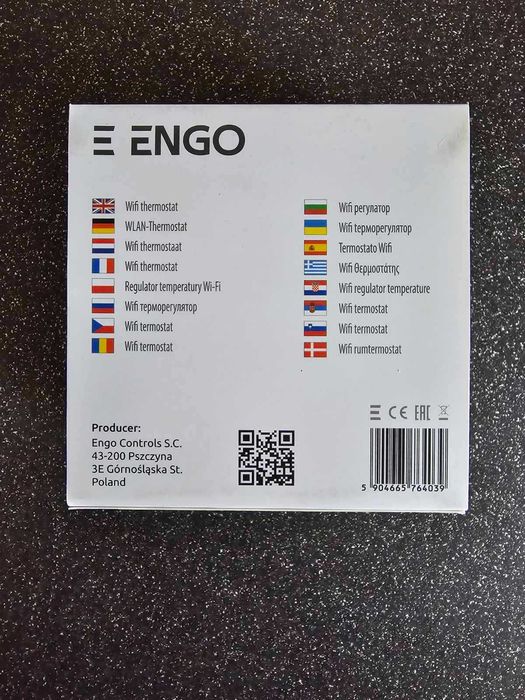 ЕНГО ENGO E10-B Wi Fi, жичен термостат