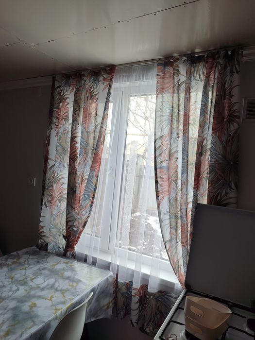 Готовый комплект тюль с штором.