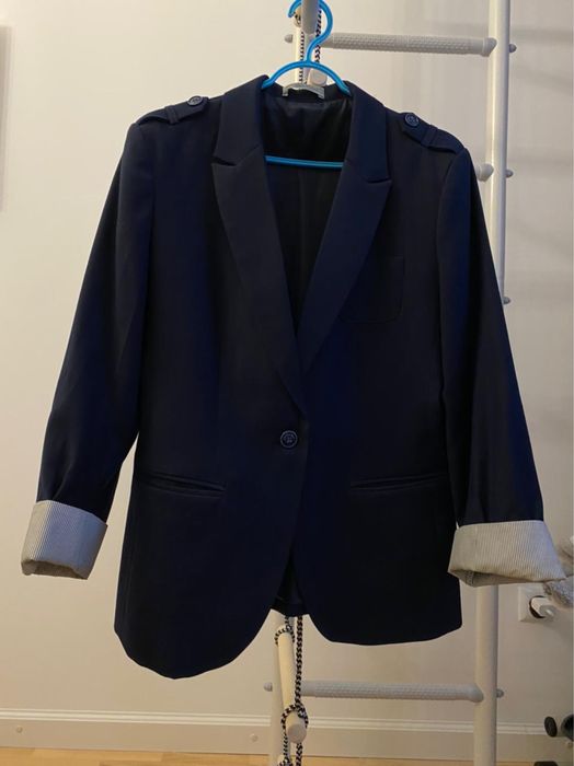 Женский пиджак синий